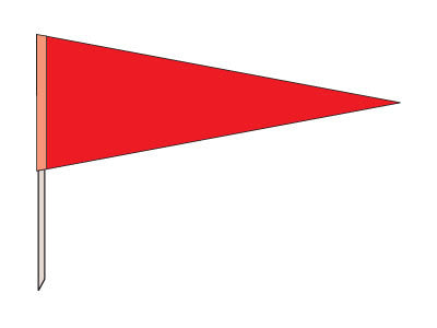 3' x 8' Pennant Custom Flag
