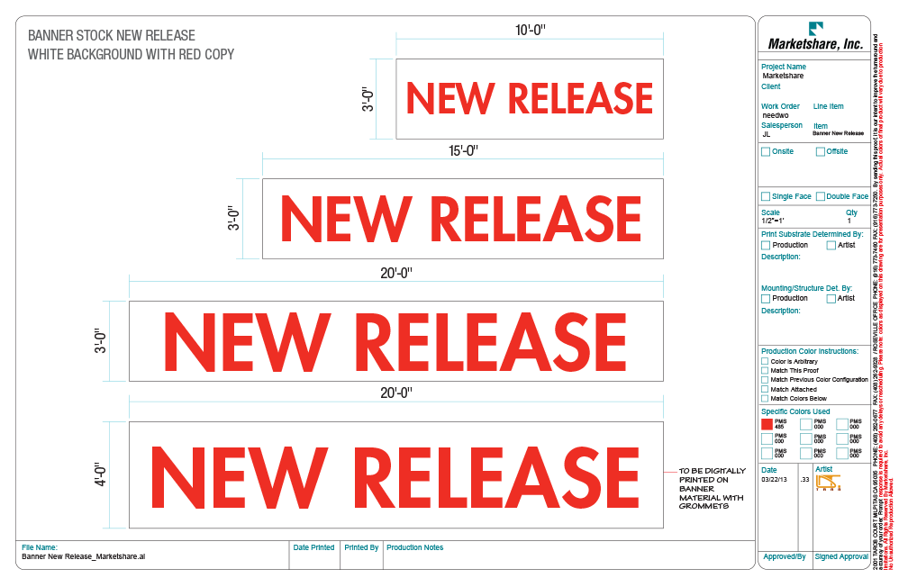 New Release Stock Banners
