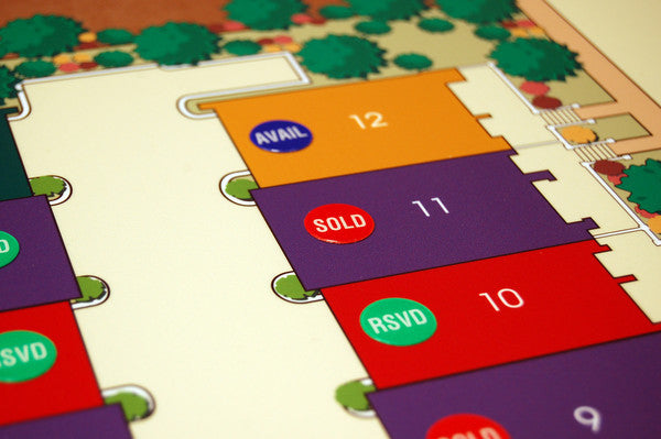 "Available" Blue Stickers for Plot Maps