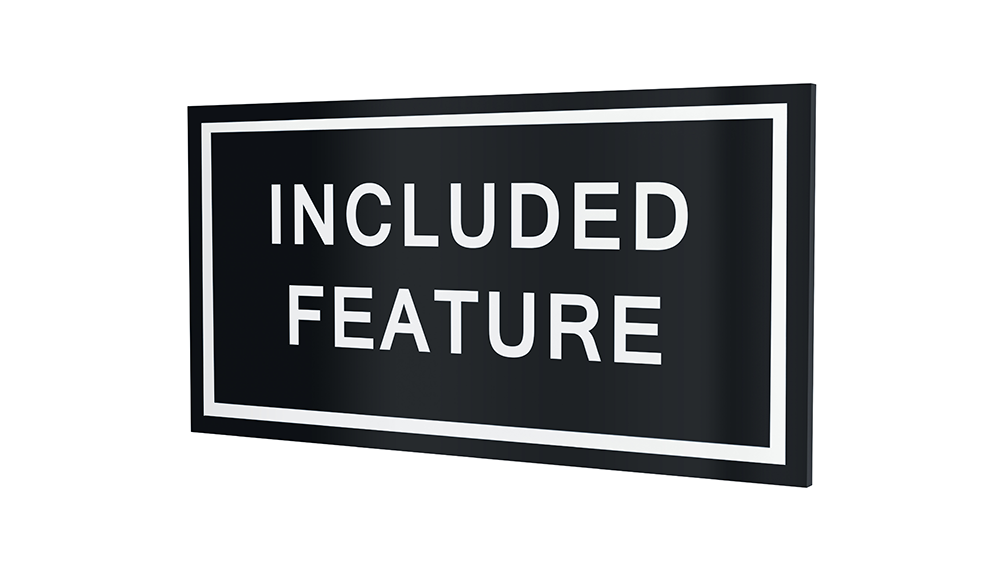 Stock Included Feature Plaques-PKG of 12, 50