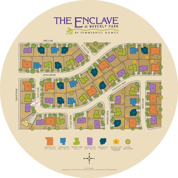 Full Color Plot Map Layout