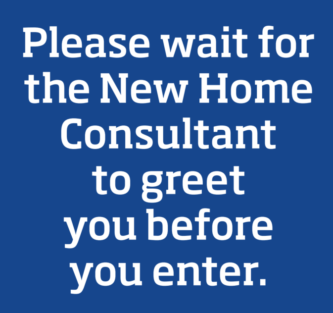 COVID Please Wait Here Signs