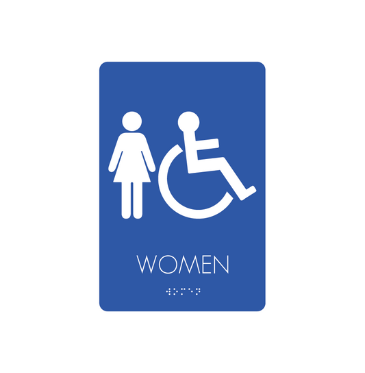Restroom Signs - Women/Handicapped