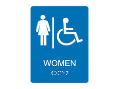Restroom Signs - Women/Handicapped