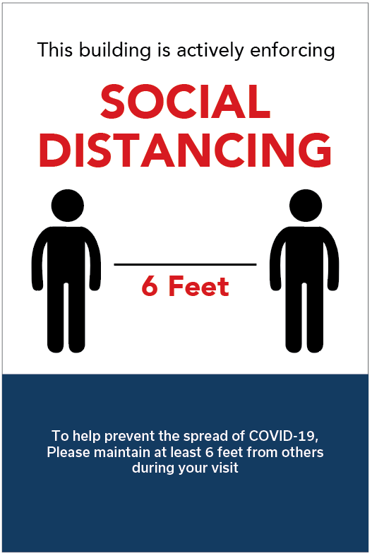 COVID Social Distancing Signs