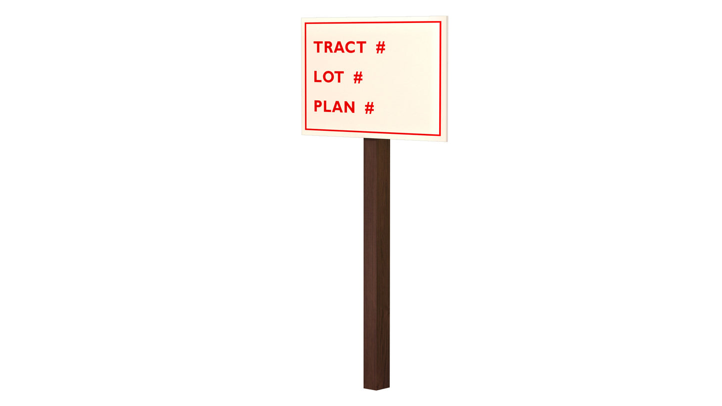 Stock Lot Identification Signs