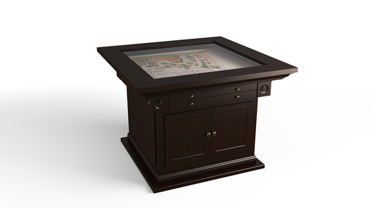 Stratford Series - Closed Base Plot Table with Drawers