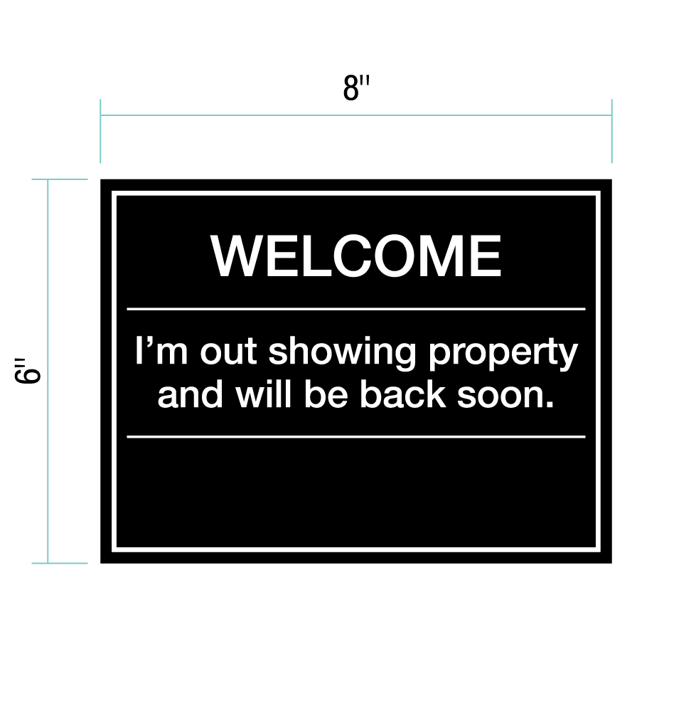 Welcome Plaque for Sales Centers