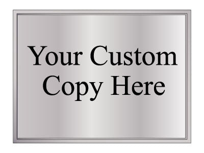 Custom Copy Information Plaques