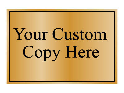 Custom Copy Information Plaques