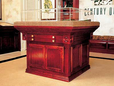 Stratford Series - Closed Base Plot Table with Drawers