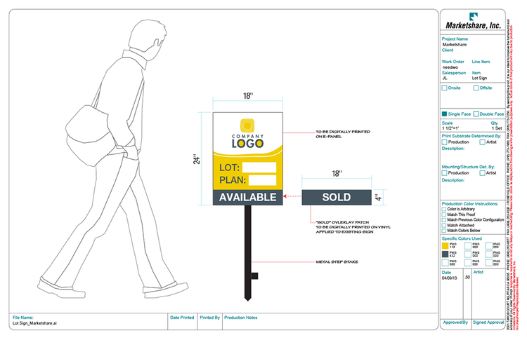 Custom Lot Identification Signs – MarketLine