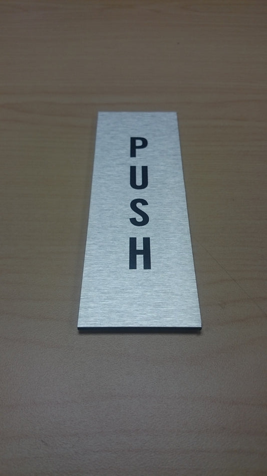 PUSH Plaque for Doors