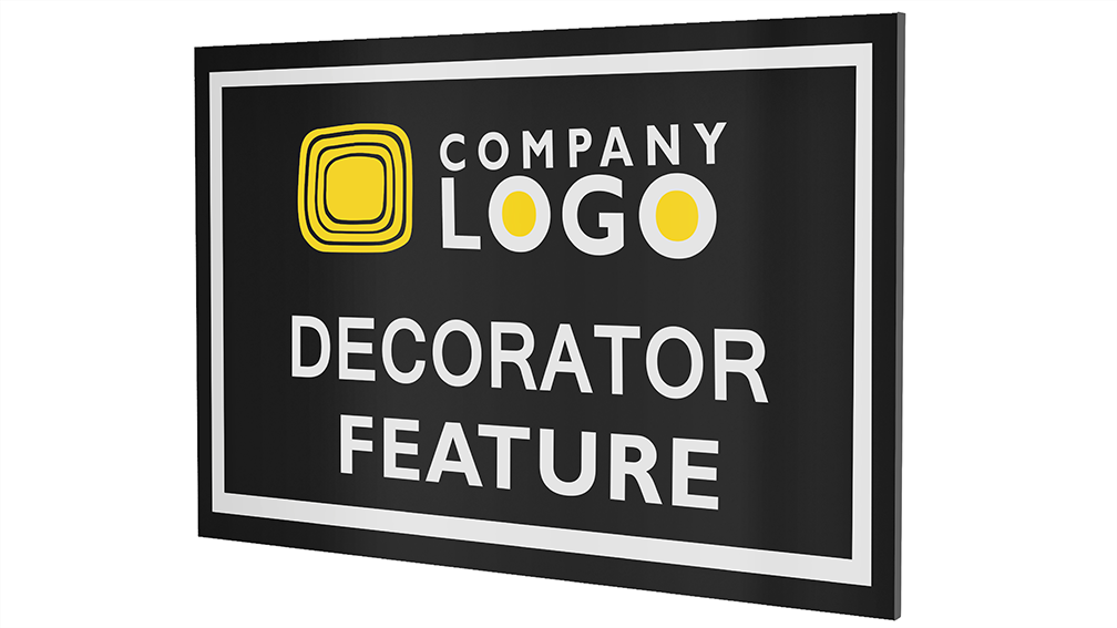 Custom Decorator Feature Plaques-PKG of 12, 50