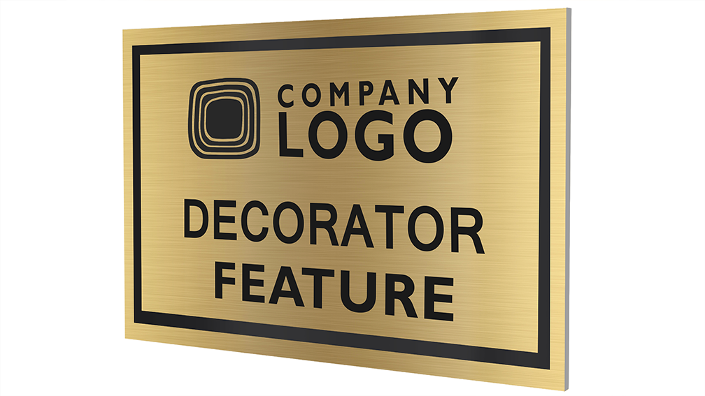 Custom Decorator Feature Plaques-PKG of 12, 50