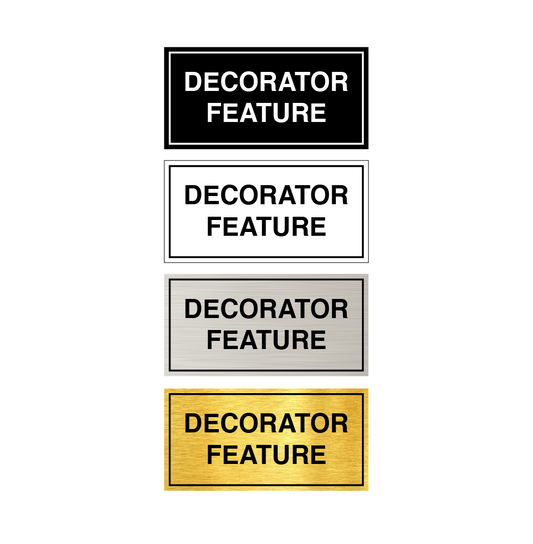 Stock Decorator Feature Plaques-PKG of 12, 50