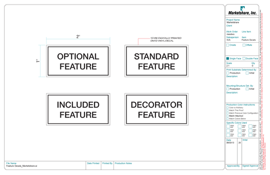 Clear Feature Stickers