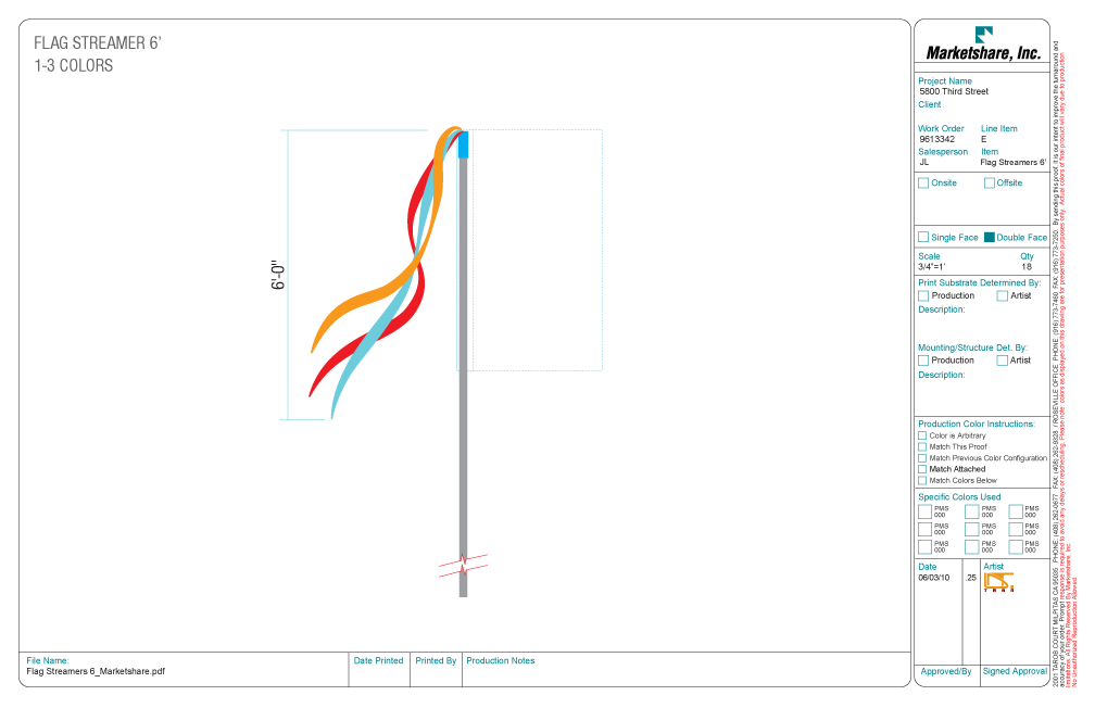 Flag Streamers by MarketlineOnline.com