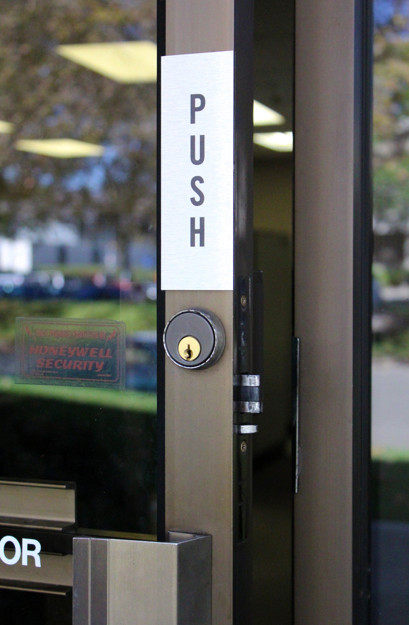 PUSH Plaque for Doors