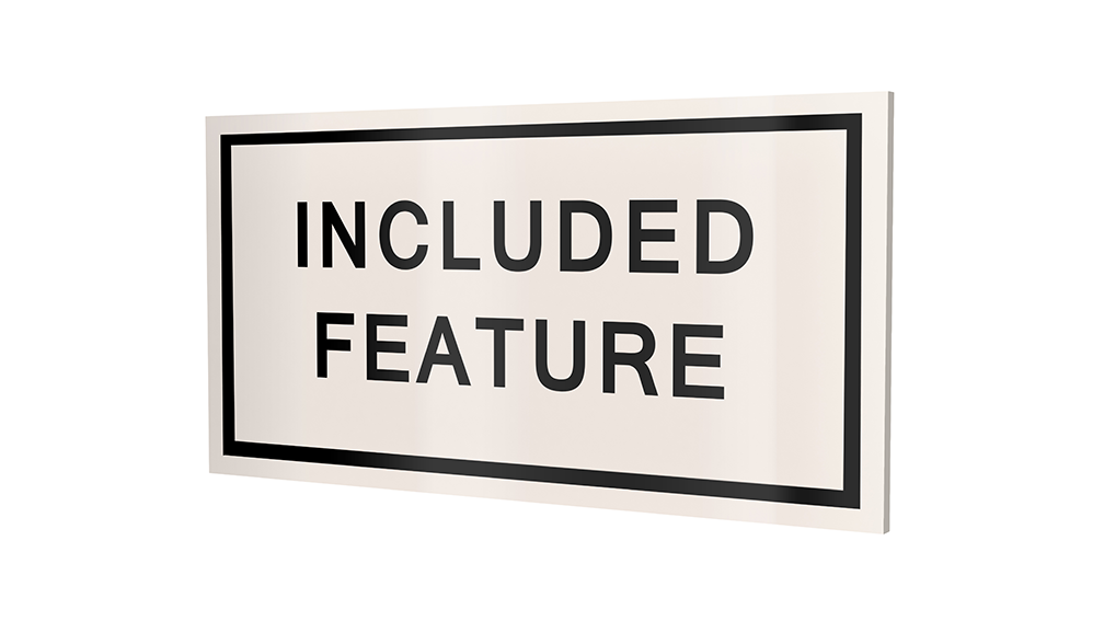 Stock Included Feature Plaques-PKG of 12, 50