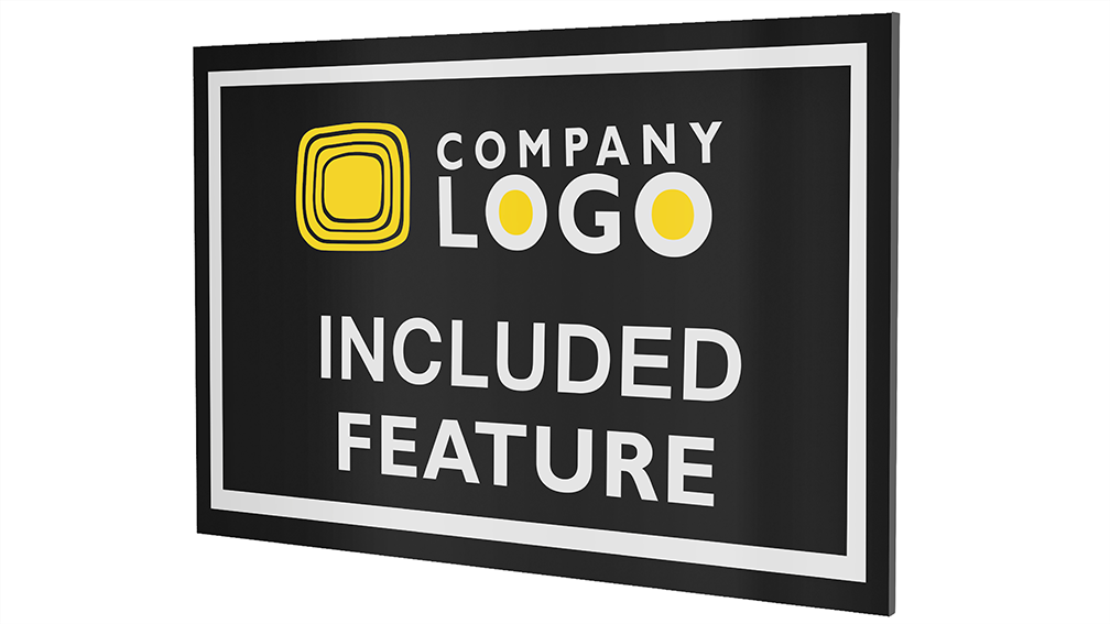 Custom Included Feature Plaques-PKG of 12, 50