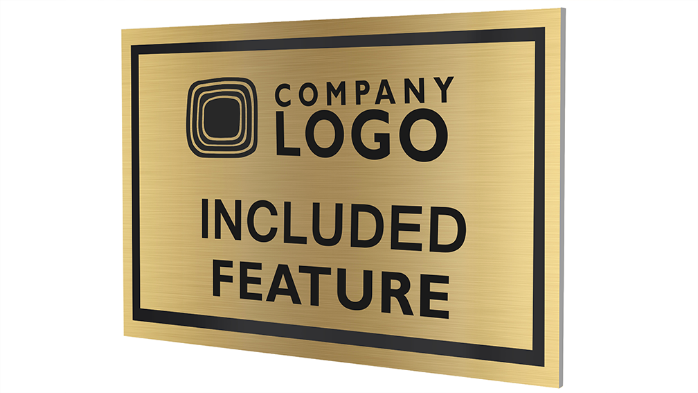 Custom Included Feature Plaques-PKG of 12, 50