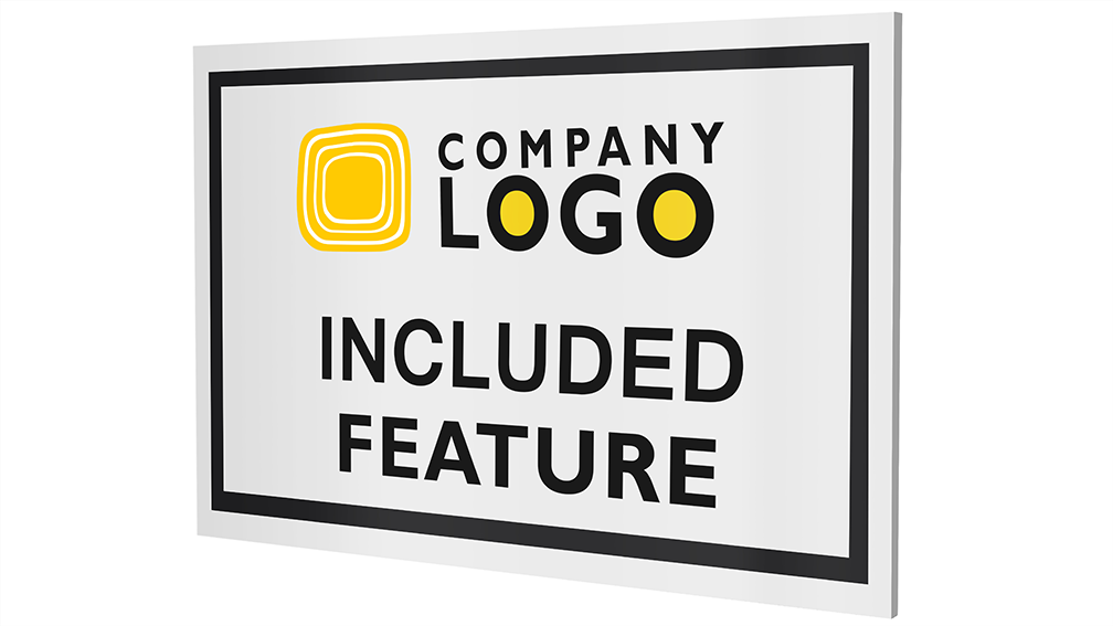 Custom Included Feature Plaques-PKG of 12, 50