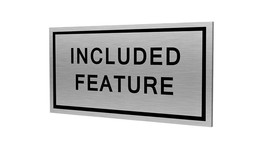 Stock Included Feature Plaques-PKG of 12, 50
