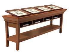 Modern Series - 24" x 108" Open Base Floor Plan Unit