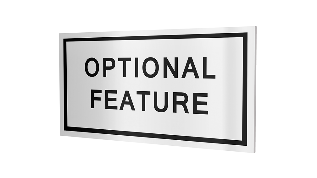 Stock Optional Feature Plaques-PKG of 12, 50