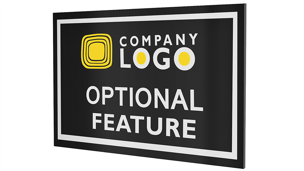 Custom Optional Feature Plaques-PKG of 12, 50