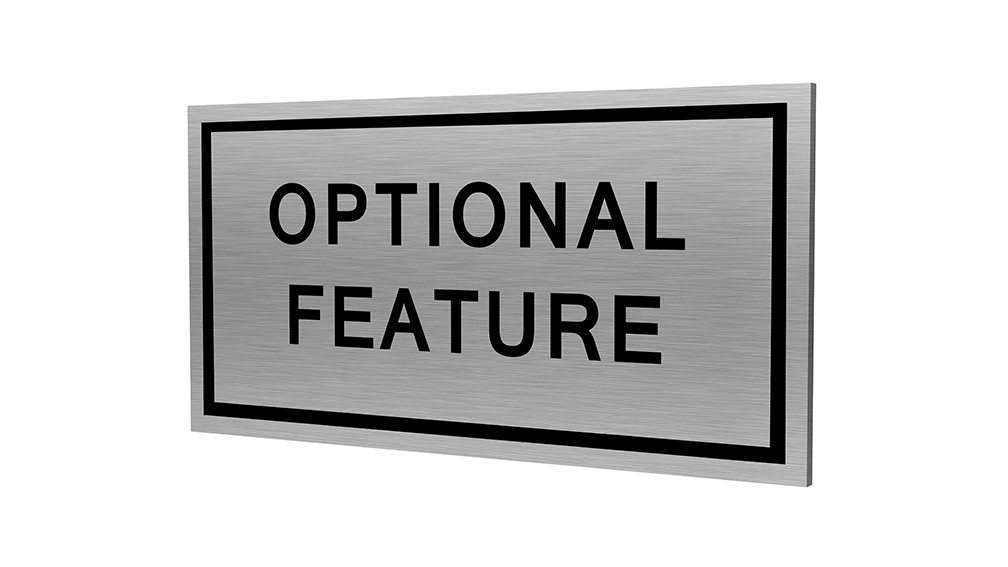 Stock Optional Feature Plaques-PKG of 12, 50