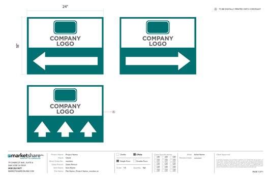 Custom Digital Print Pathfinder - 18" x 24"