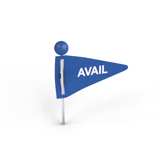 Pennant Stick Pin in Blue "Available"