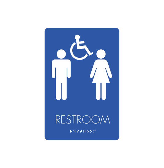 Restroom Signs - Unisex/Handicapped