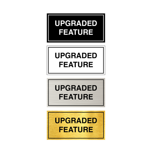 Stock Upgraded Feature Plaques-PKG of 12, 50