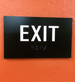 ADA Exit Sign
