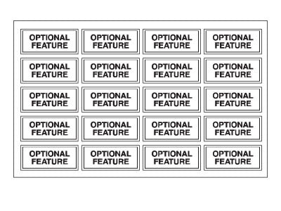 Clear Stickers 1" x 2"